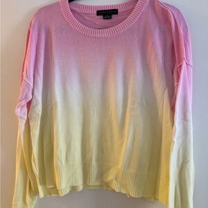 Sanctuary Pink and Yellow Ombre Sweater